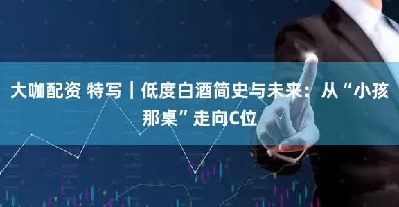 大咖配资 特写｜低度白酒简史与未来：从“小孩那桌”走向C位